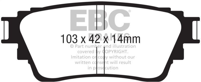 EBC GreenStuff Rear Brake Pads - DP62376 EBC