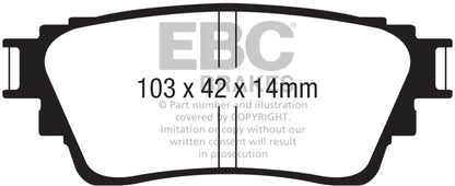 EBC GreenStuff Rear Brake Pads - DP62376 EBC