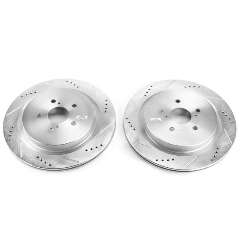 Power Stop 16-19 Lexus RX350 Rear Evolution Drilled & Slotted Rotors - Pair PowerStop