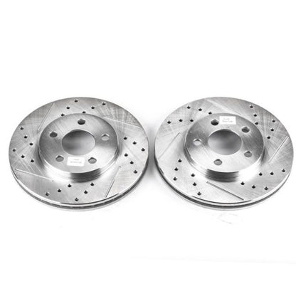Power Stop 00-01 Chrysler Neon Front Evolution Drilled & Slotted Rotors - Pair PowerStop