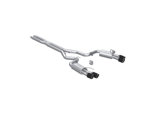 MBRP 2024+ Ford Mustang GT Armor Pro 3in Steet Profile Catback Exhaust  - Carbon Fiberl Tips MBRP