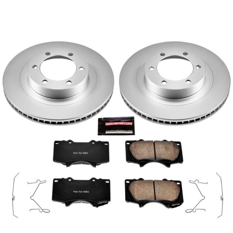 Power Stop 03-09 Lexus GX470 Front Z17 Evolution Geomet Coated Brake Kit PowerStop