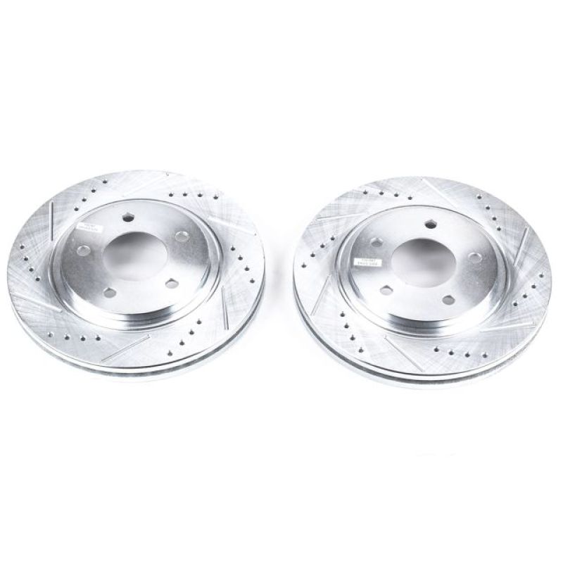 Power Stop 95-96 Buick Regal Front Evolution Drilled & Slotted Rotors - Pair PowerStop