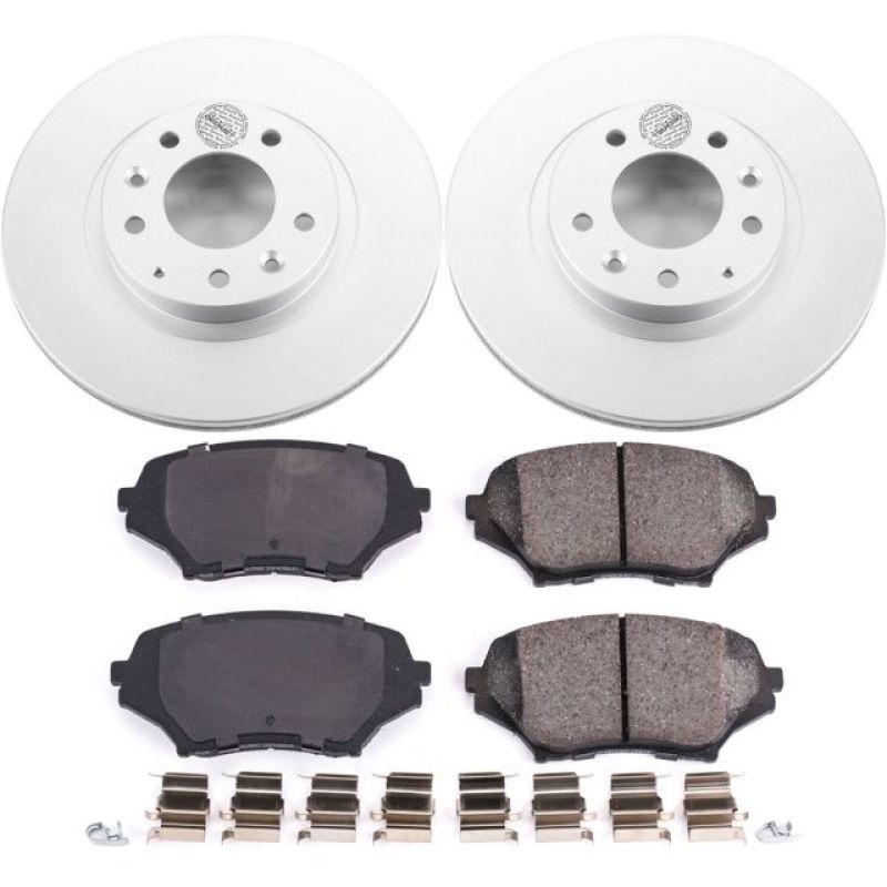 Power Stop 06-15 Mazda MX-5 Miata Front Z17 Evolution Geomet Coated Brake Kit PowerStop