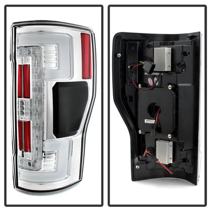 Spyder 17-18 Ford F-250 Super Duty (Excl LED Models) LED Tail Lights - Chrome (ALT-YD-FS17-LED-C) SPYDER