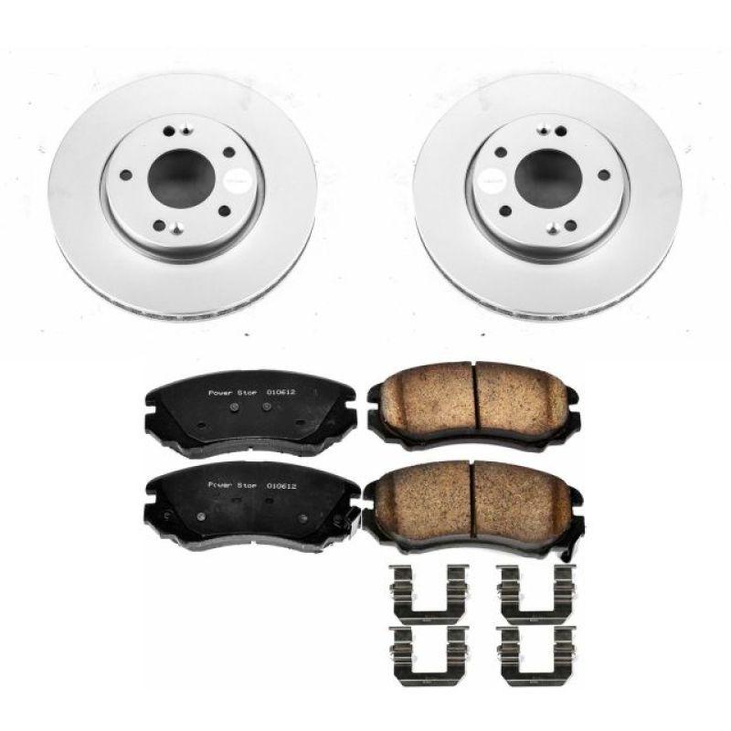 Power Stop 10-11 Kia Soul Front Z17 Evolution Geomet Coated Brake Kit PowerStop