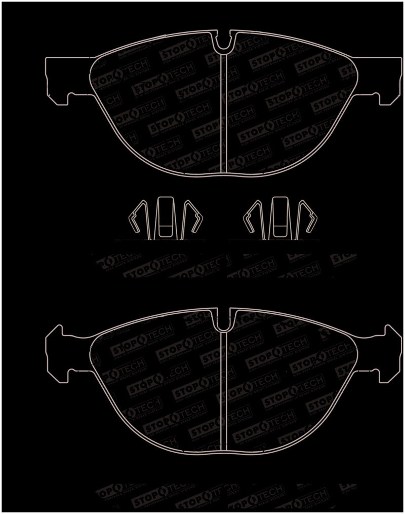 StopTech Premium Ceramic Front Brake Pads - 308.13810 Stoptech