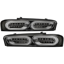 Load image into Gallery viewer, Spyder Chevy Camaro 16-18 Halogen LED Tail Lights Black ALT-YD-CCAM16HAL-SEQ-BK