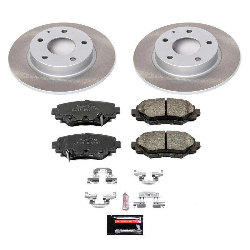 Power Stop 14-16 Mazda 3 Rear Semi-Coated Rotor Kit PowerStop