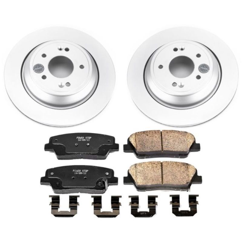 Power Stop 11-16 Hyundai Equus Rear Z17 Evolution Geomet Coated Brake Kit PowerStop