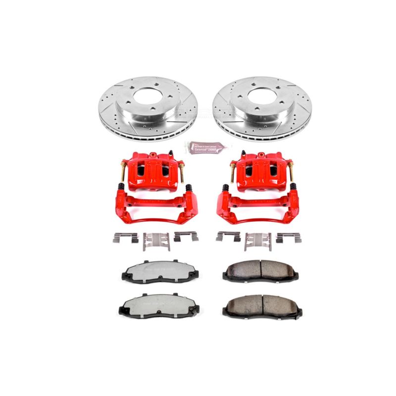 Power Stop 99-03 Ford F-150 Front Z36 Truck & Tow Brake Kit w/Calipers PowerStop