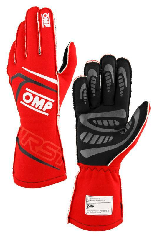 OMP FIRST GLOVES FIA 8856-2018 MY2025 NAVY BLUE / TIFFANY SZ S