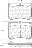 StopTech Premium Ceramic Front Brake Pads - 308.04730