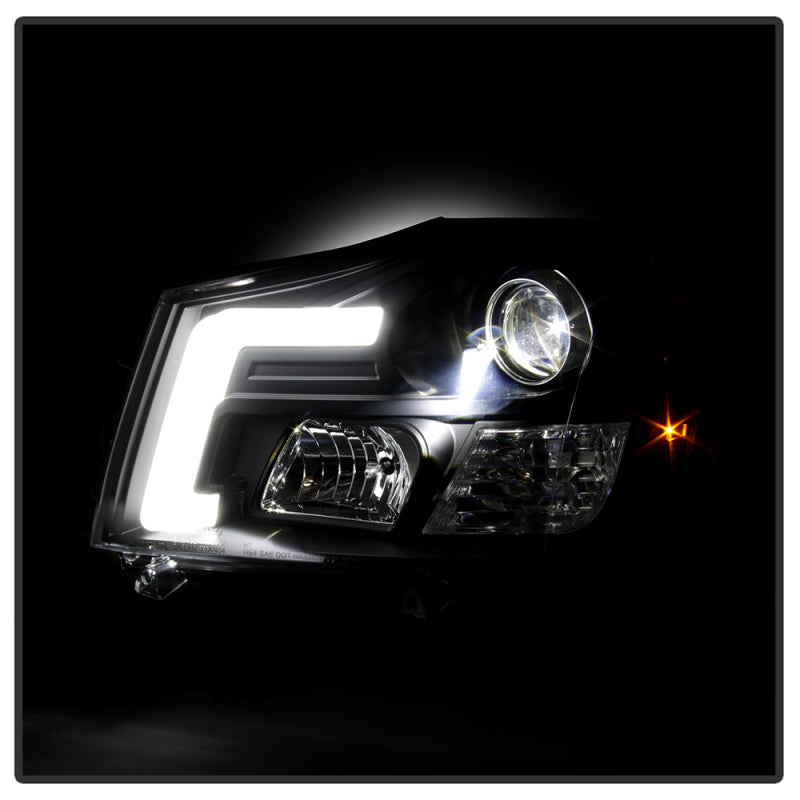 Spyder 04-15 Nissan Titan High-Power LED Module Equipped Headlights - Black (PRO-YD-NTI04PL-BK) SPYDER