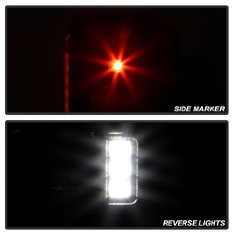 Spyder 07-16 Jeep Wrangler Version 2 Light Bar LED Tail Lights - Black (ALT-YD-JWA07V2-LBLED-BK) SPYDER