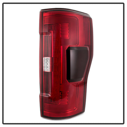 Spyder 17-18 Ford F-250 SD (w/Blind Spot Sens) LED Only Tail Lights - Red Clr (ALT-YD-FS17BS-LED-RC) SPYDER