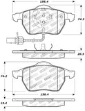 StopTech Premium Ceramic Brake Pads - 308.08400