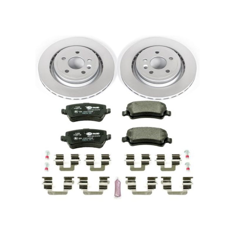 Power Stop 11-18 Volvo S60 Rear Euro-Stop Brake Kit PowerStop