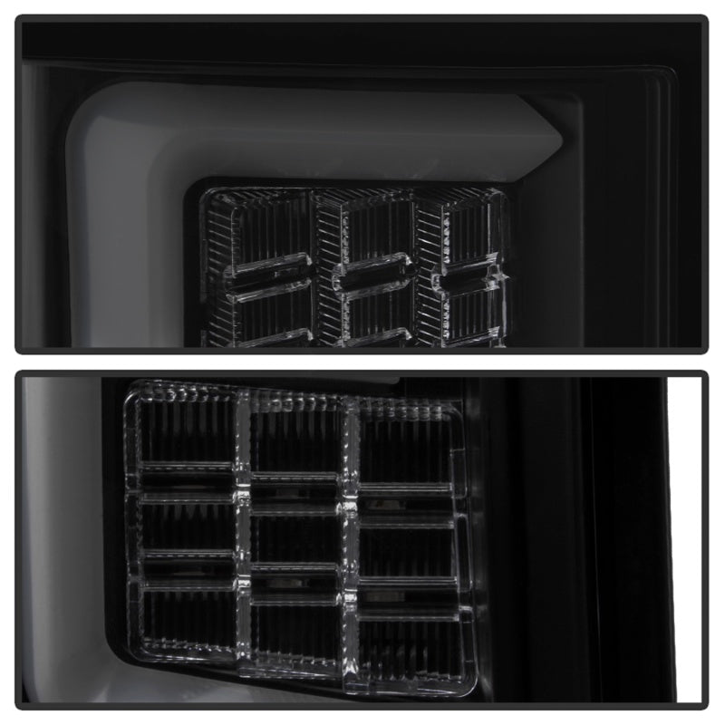 Spyder 07-10 Jeep Grand Cherokee Light Bar LED Tail Lights - Black Smoke ALT-YD-JGC07V2-LB-BSM SPYDER