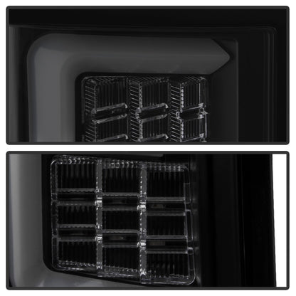 Spyder 07-10 Jeep Grand Cherokee Light Bar LED Tail Lights - Black Smoke ALT-YD-JGC07V2-LB-BSM SPYDER
