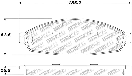 StopTech Sport Brake Pads w/Shims and Hardware - Front Stoptech