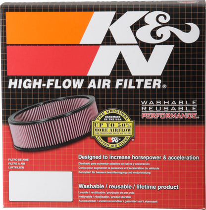 K&N Custom Round Filter 5-1/8in FLG / 9in OD x 4-1/8in HW/VENT K&N Engineering