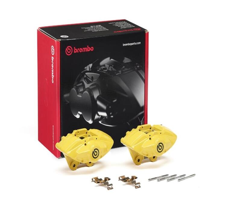 Brembo OE Rear Hydraulic X-Style Brake Caliper - Yellow Brembo OE