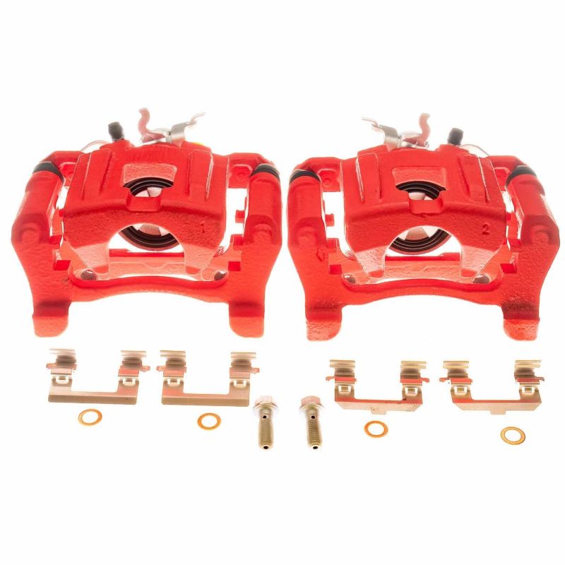 Power Stop 15-18 Ford Mustang Rear Red Calipers - Pair PowerStop