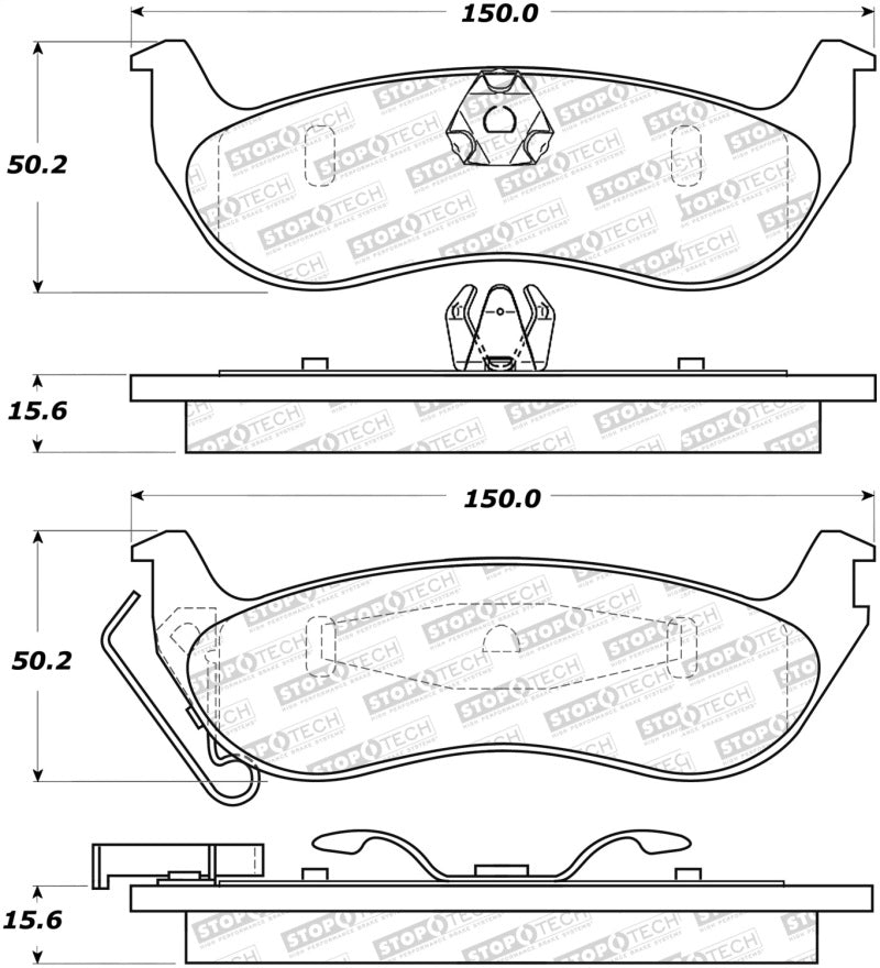 StopTech Street Disc Brake Pads - 305.09320