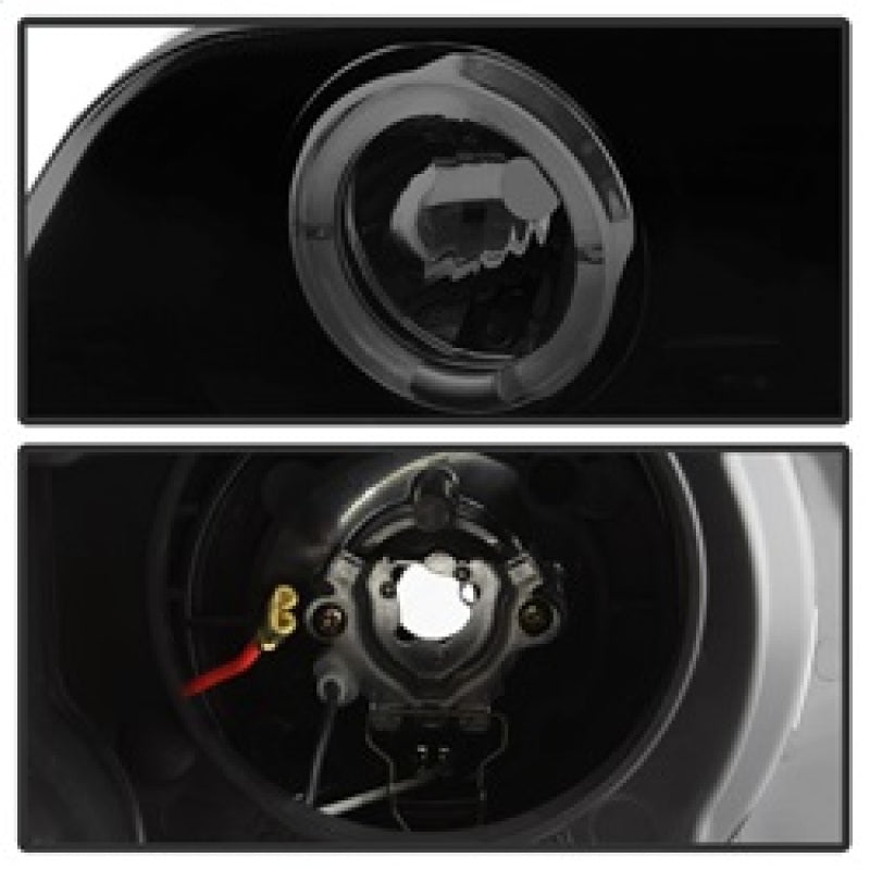 Spyder 99-01 BMW E46 3 Series 4DR Projector Headlights 1PC LED Halo (PRO-YD-BMWE46-4D-HL-AM-BSM) SPYDER