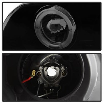 Spyder 99-01 BMW E46 3 Series 4DR Projector Headlights 1PC LED Halo (PRO-YD-BMWE46-4D-HL-AM-BSM) SPYDER