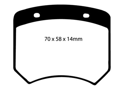 EBC RedStuff Rear Brake Pads - DP3102C EBC