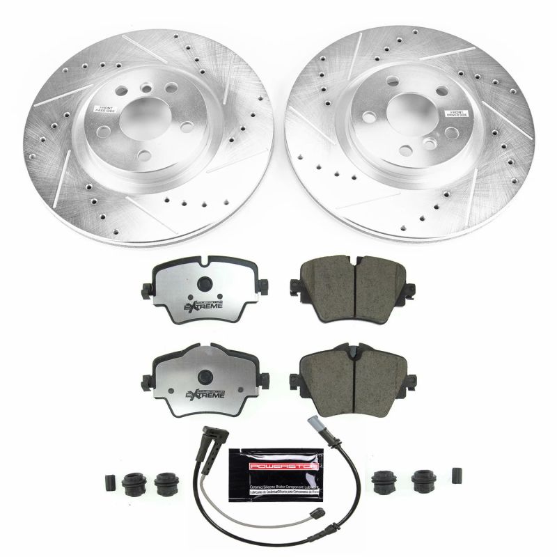 Power Stop 16-19 BMW X1 Front Z26 Street Warrior Brake Kit PowerStop