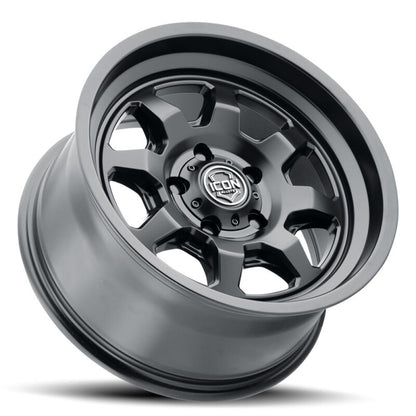 ICON Alloys Nuevo 17x8.5 5x150 +25mm 5.75" Backspacing Satin Black Wheel - 8117855557SB
