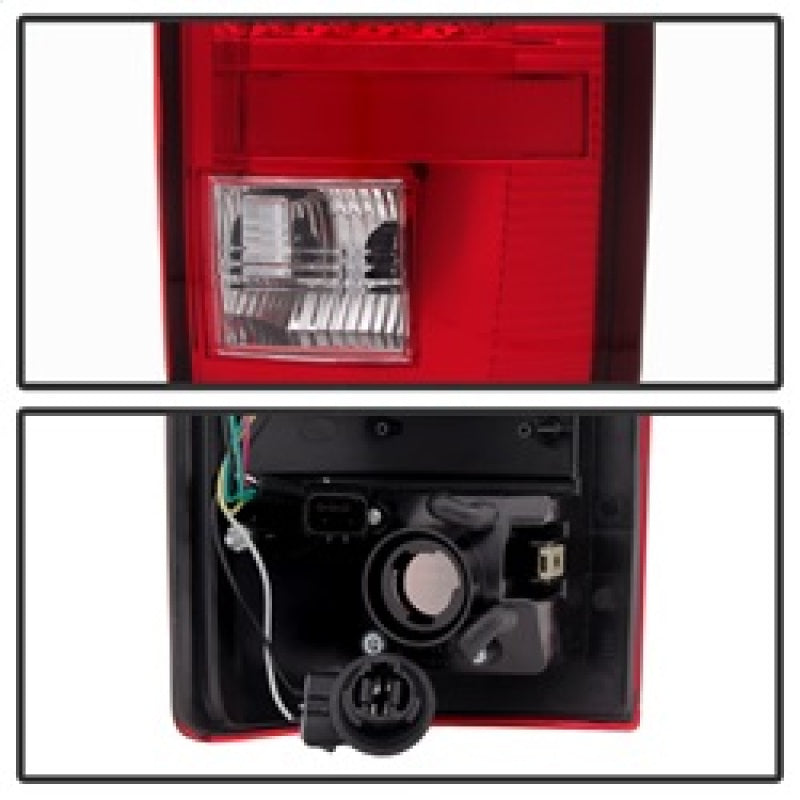 Xtune Dodge Ram 02-06 1500 / Ram 2500/3500 03-06 LED Tail Light Red Clear ALT-JH-DR02-LED-RC SPYDER