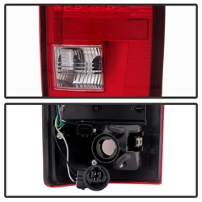 Xtune Dodge Ram 02-06 1500 / Ram 2500/3500 03-06 LED Tail Light Red Clear ALT-JH-DR02-LED-RC SPYDER