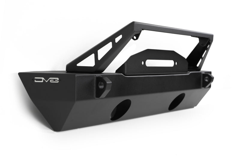 DV8 Offroad 07-23 Jeep Wrangler/Gladiator JT/JK/JL FS-25 Stubby Front Bumper w/Plated Bull Bar DV8 Offroad