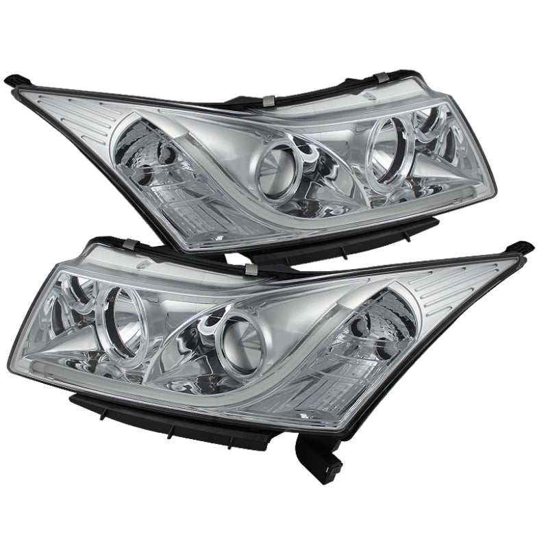 Spyder Chevy Cruze 11-14 Projector Headlights Light Tube DRL Chrm PRO-YD-CCRZ11-LTDRL-C SPYDER