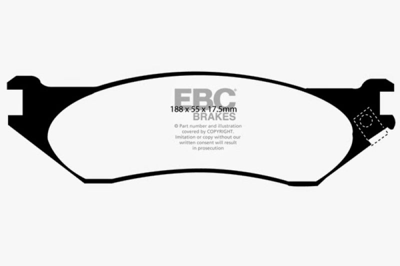 EBC Ultimax2 Front Brake Pads - UD702 EBC