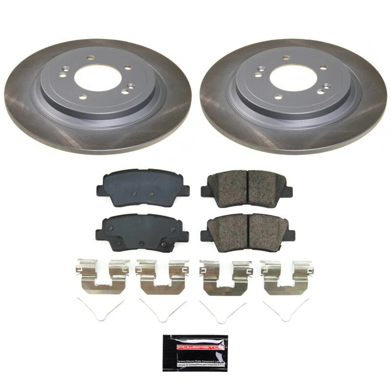 Power Stop 19-22 Hyundai Nexo Rear Semi-Coated Rotor Kit PowerStop