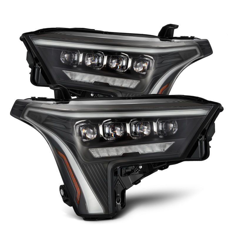 AlphaRex 880862 22-23 Toyota Tundra NOVA-Series Headlights Black w/White DRL - Req 810029 OR 810030