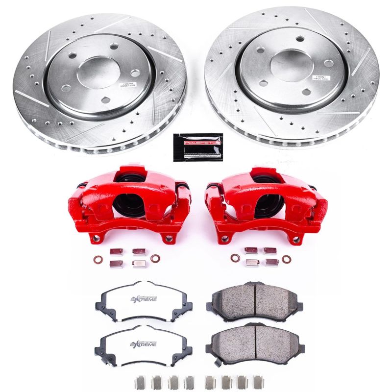 Power Stop 13-09 Dodge Journey Front Z36 Truck & Tow Brake Kit w/Calipers PowerStop