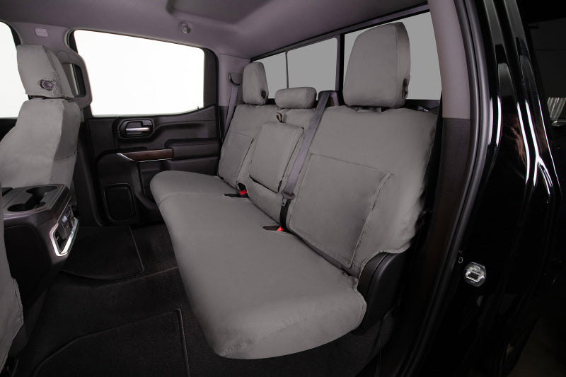 Covercraft 19-20 Ford F150 Polycotton SeatSaver Custom Front Row Seat Covers - Misty Grey
