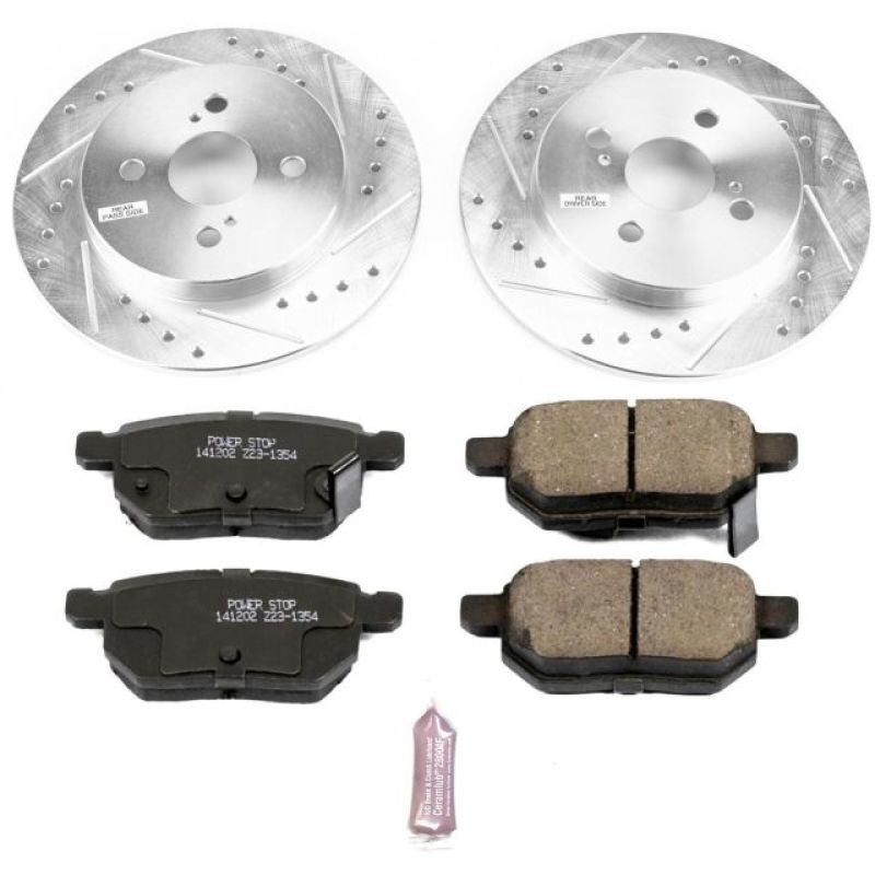 Power Stop 12-18 Toyota Yaris Rear Z23 Evolution Sport Brake Kit PowerStop