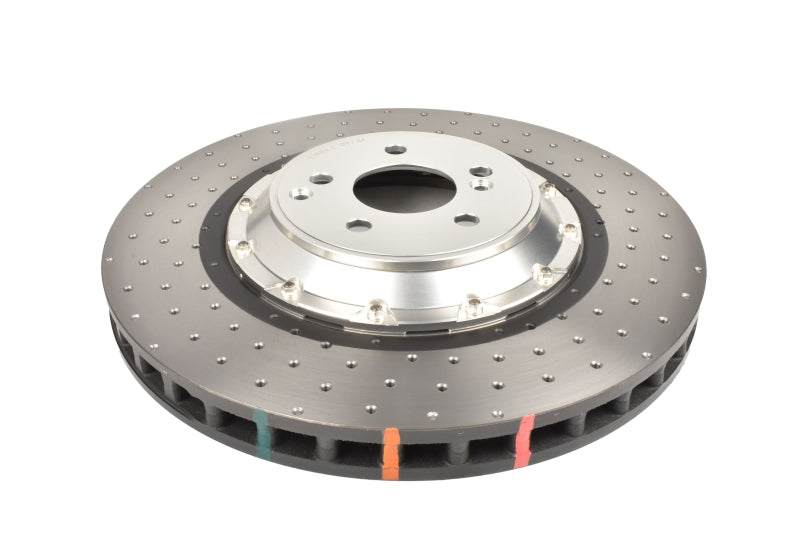 DBA 16-21 Mercedes-Benz C63 S AMG 5000 Series Drilled & Dimpled Front Brake Rotor w/Anodized Hat