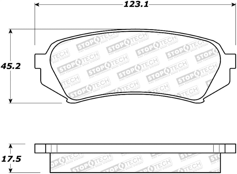 StopTech Premium Ceramic Brake Pads - 308.07730 Stoptech