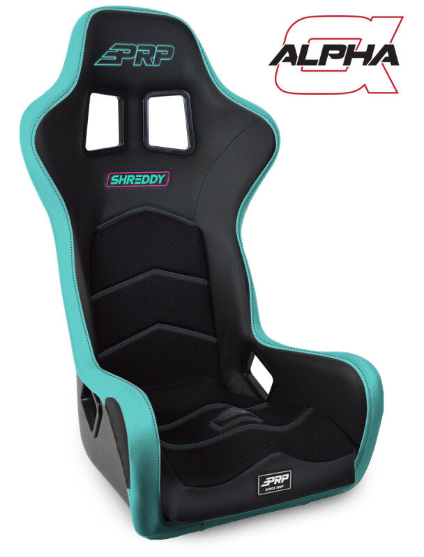 PRP Shreddy Alpha Composite Seat- Black/Teal SHRDYA3901-01