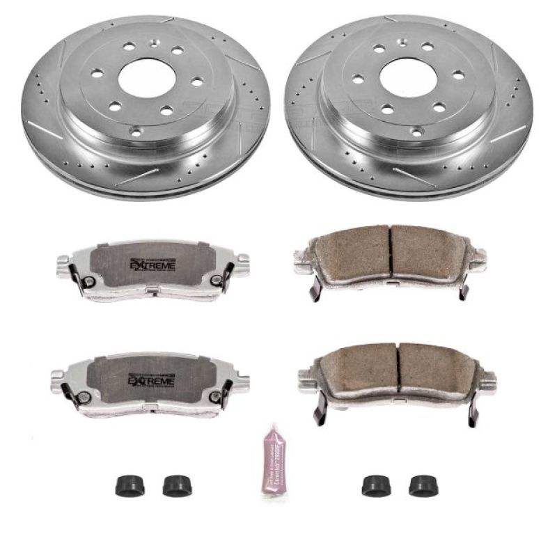 Power Stop 08-17 Buick Enclave Rear Z26 Street Warrior Brake Kit PowerStop