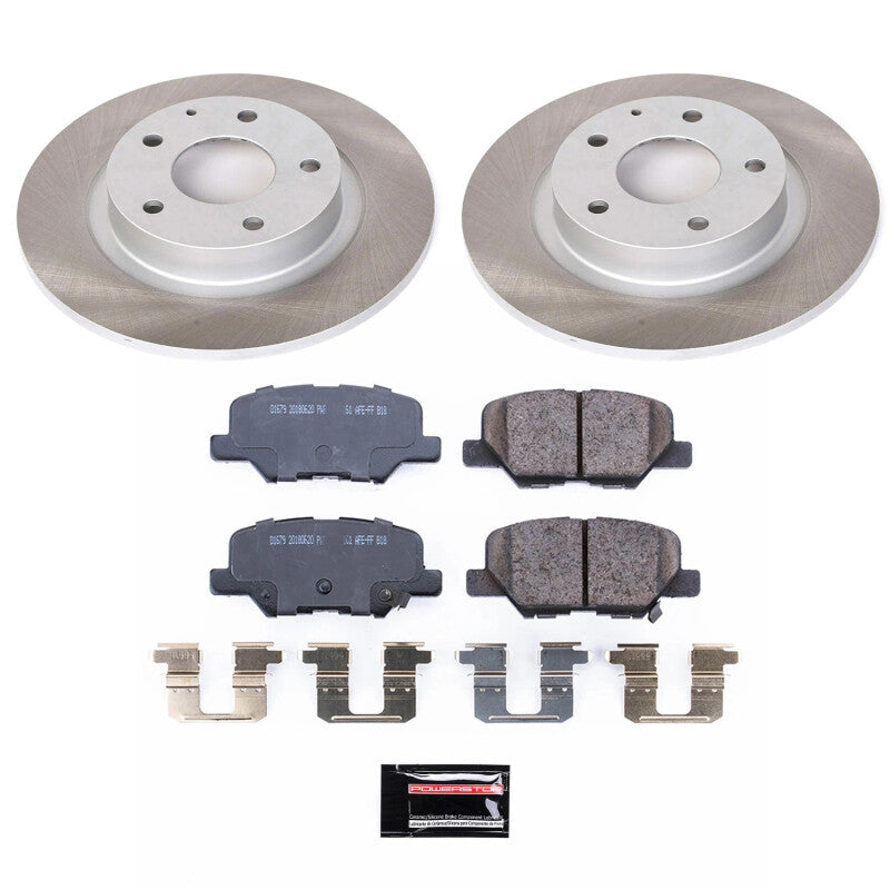 Power Stop 14-15 Mazda 6 Rear Semi-Coated Rotor Kit PowerStop