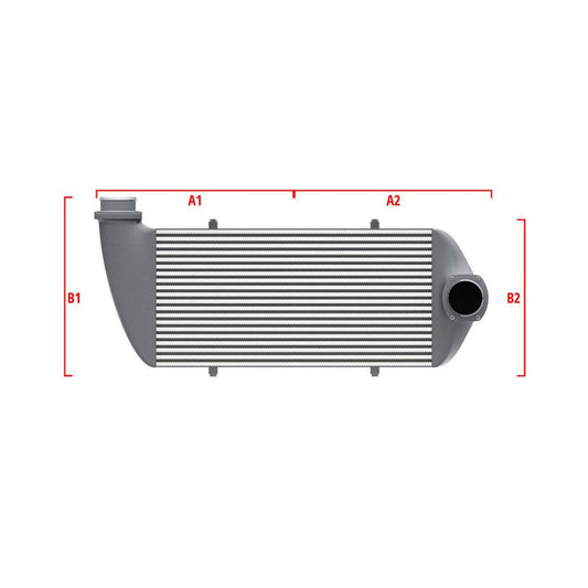 Wagner Tuning 27.56in x 11.81in x 3.54in 2.50in/3.15in Left Top/Right Angle Center Universal I/C
